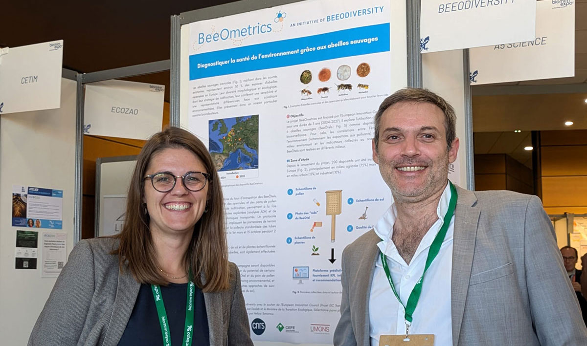 Dr. Ir. Floriane Carron and Beeodiversity marketing director Chamaï Winograd 